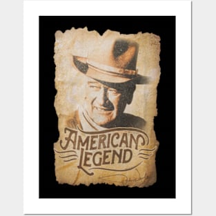 John Vintage Wayne Legend Posters and Art